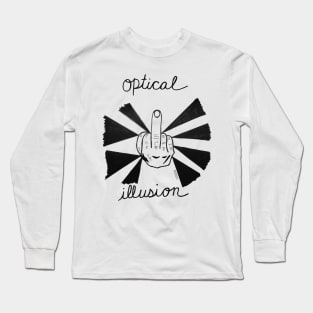 Optical Illusion Long Sleeve T-Shirt